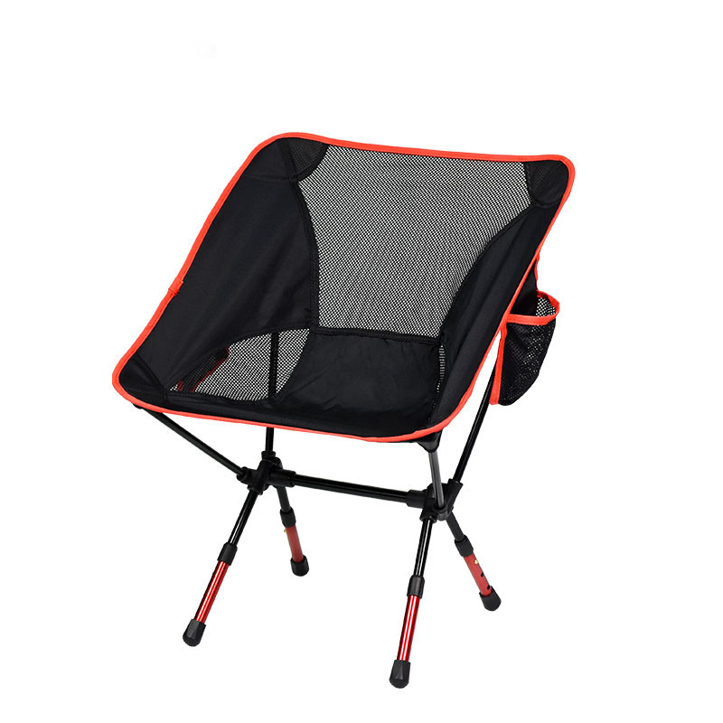 ဘေးဘက်အိတ်ကပ်ဖြင့် ချိန်ညှိနိုင်သော Folding Camping Chair