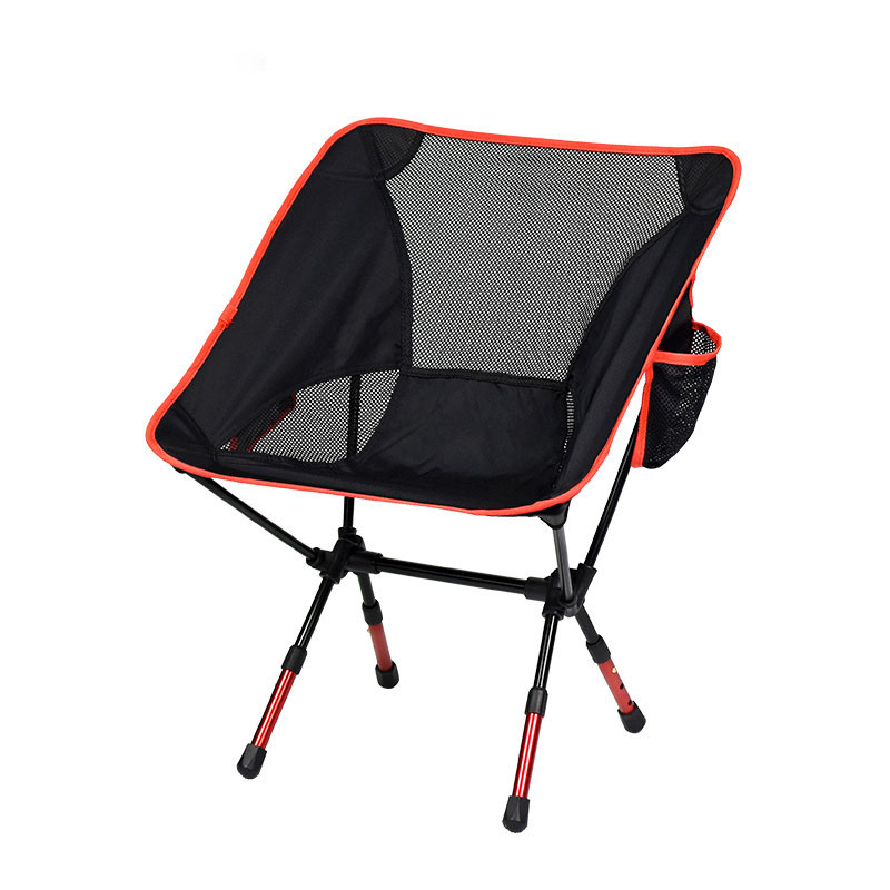 ဘေးဘက်အိတ်ကပ်ပါရှိသော Folding Camping Chair